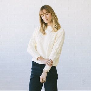 ✨ FLASH SALE ✨Tradlands Fisherman Sweater In Shell